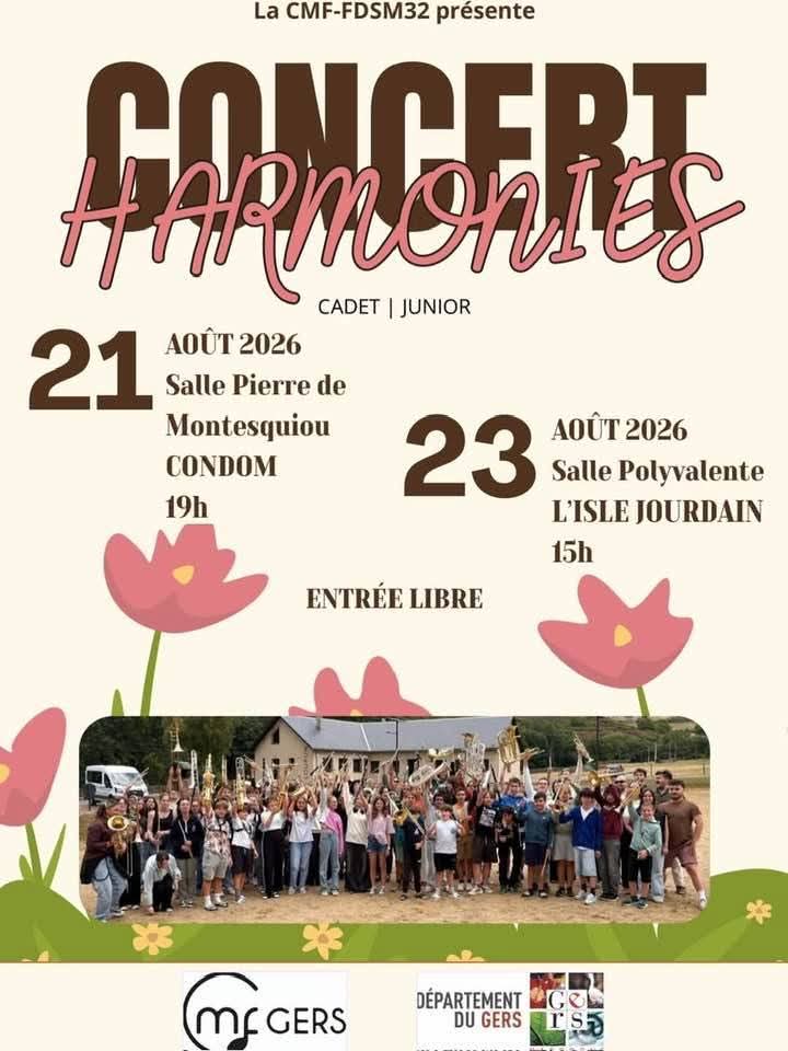 Jeunes musiciens de l’EOA au stage CMF/FDSM du Gers